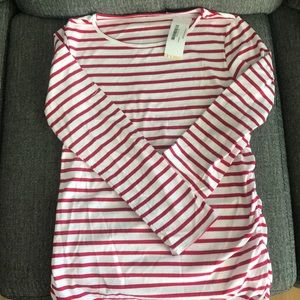 Striped maternity long sleeve